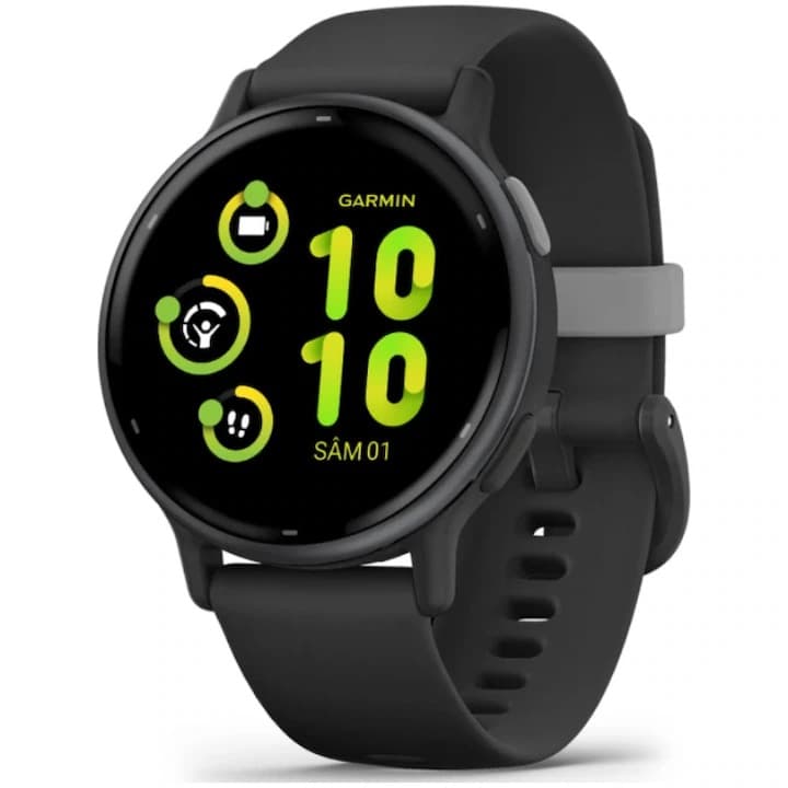 Smartwatch Garmin vivoactive 5, 42mm, GPS, Wi-Fi, Android/iOS, curea silicon, Slate/Black — 1