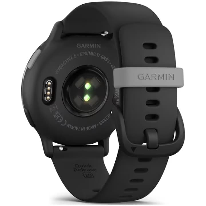 Smartwatch Garmin vivoactive 5, 42mm, GPS, Wi-Fi, Android/iOS, curea silicon, Slate/Black — 4