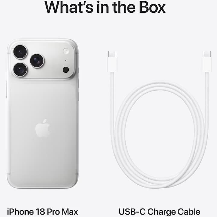 Telefon mobil Apple iPhone 18 Pro Max, 1TB, 5G, Silver — 3