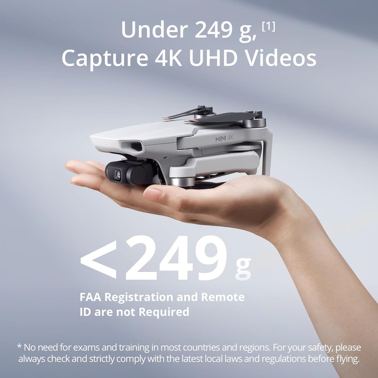 Drona DJI Mini 4K Fly More Combo, Bundle Fly More ULTRA LIGHT, 249g — 4