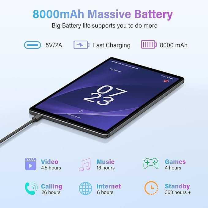 Tableta Rushar 10.4" 36 GB RAM + 256 GB — 4