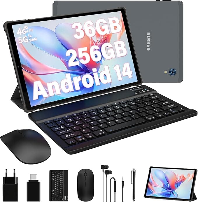 Tableta Rushar 10.4" 36 GB RAM + 256 GB