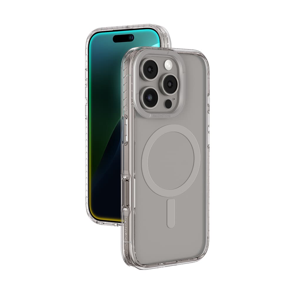 Husă Amazing Thing Titan Pro  pentru iPhone 16 Pro Max Transparent-Grey — 1