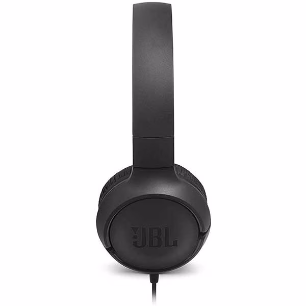 Casti JBL Tune 500, Cu fir, On-ear, Microfon, negru — 3