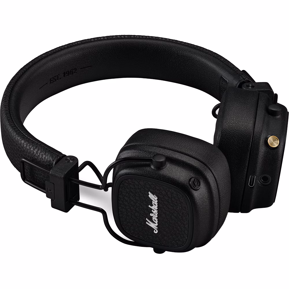 Casti MARSHALL Major IV, Bluetooth, On-ear, Microfon, Incarcare Wireless, Negru — 2
