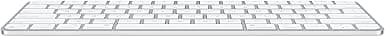 Apple Magic Keyboard - English (US) - Silver MODEL A2450 — 2