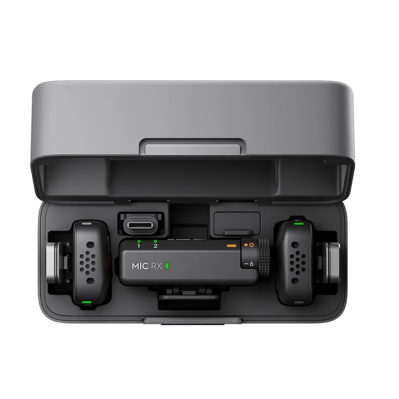 DJI Mic Mini Dual 2 TX + 1 RX cu Carcasa Incarcare — 2