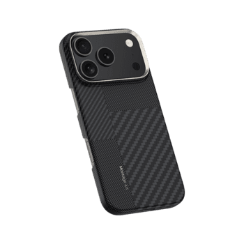 Carcasă Benks Montage Magnetic Armor Air Kevlar cu ramă metalică 600D+1500D (MB69) pentru iPhone 17 Pro, neagră — 4