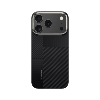 Carcasă Benks Montage Magnetic Armor Air Kevlar cu ramă metalică 600D+1500D (MB69) pentru iPhone 17 Pro, neagră — 3