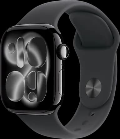 Apple  Watch Seria 11 GPS - 42mm Jet Black Aluminium - Sport Band (S/M)