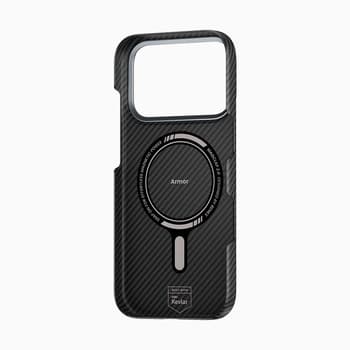 Carcasă Benks Magnetic Armor Air Kevlar cu ramă metalică  iPhone 17 Pro Max, neagră — 5