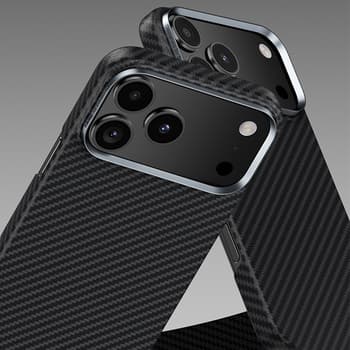 Carcasă Benks Magnetic Armor Air Kevlar cu ramă metalică  iPhone 17 Pro Max, neagră — 4