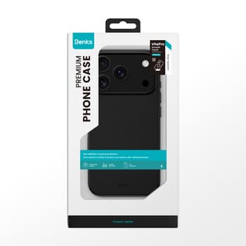 Carcasă Benks Magnetic Vita Pro din silicon  iPhone 17 Pro, neagră (buton de control al camerei) — 2