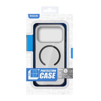 Carcasă magnetică Rock Crystal Armor Series  iPhone 17 Pro, neagră — 1