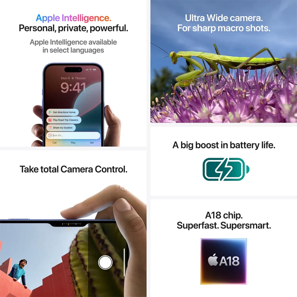 Telefon APPLE iPhone 16 Plus 5G, 128GB, Teal — 7