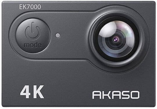 Akaso EK7000 32GB Cameră de Acțiune 4K Ultra HD Subacvatică (cu Carcasă) cu Ecran Tactil 2" și Wi-Fi Neagră — 4