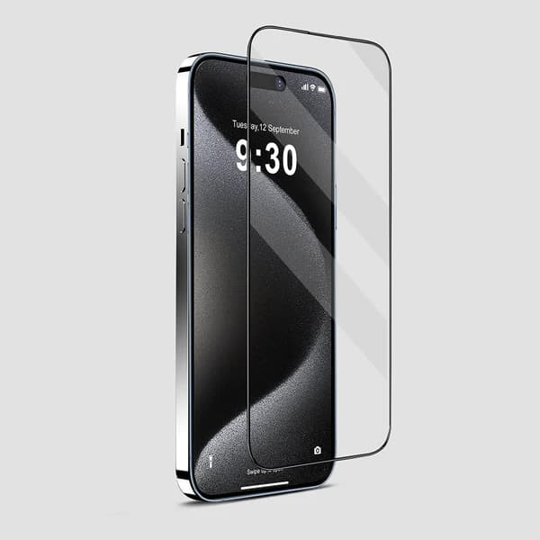 Folie sticla 6D Black Crown Apple Iphone 15 Pro (6.1) — 4