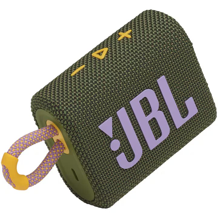 Boxa portabila JBL GO3, IPX67, Bluetooth, Verde-Roz — 4