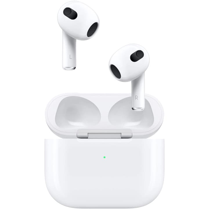 Casti Apple AirPods 3 (2022), Lightning Charging Case, White — 4