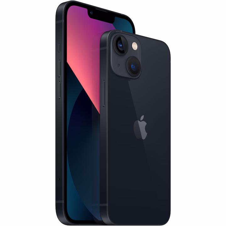 Telefon mobil Apple iPhone 13, 128GB, 5G, Midnight