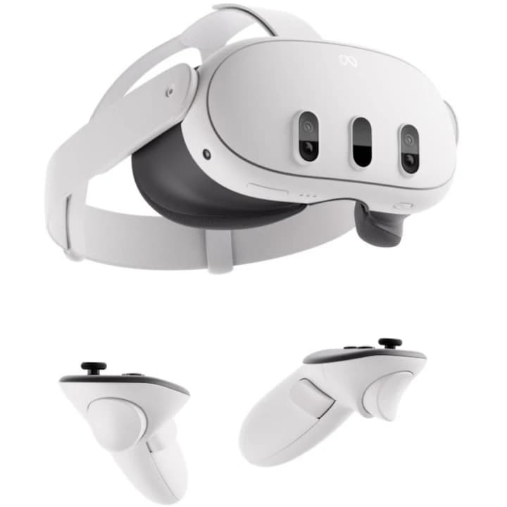 Ochelari VR META Quest 3 4K 512GB, Alb