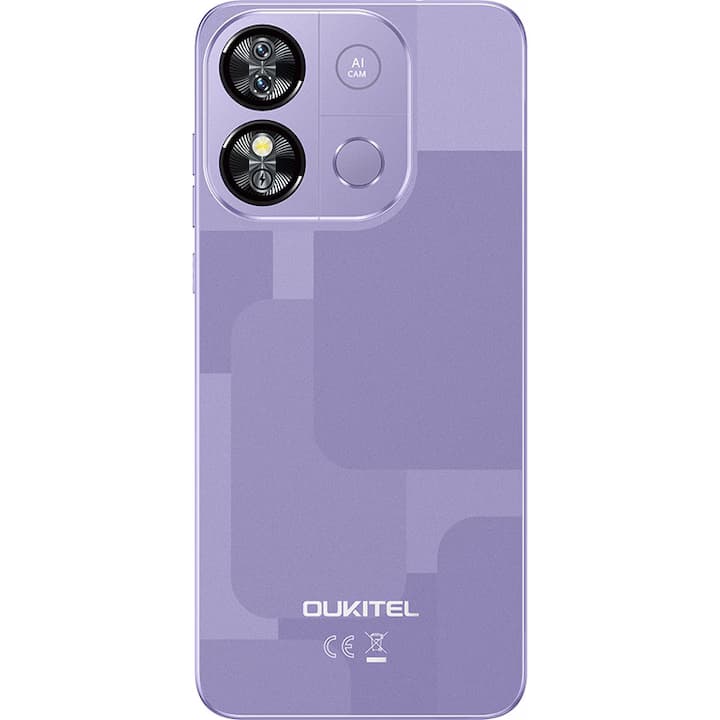 Telefon Mobil OUKITEL C57 PRO, 16GB RAM + 128GB ROM, Android 14, 6.52 inch, Baterie 4300mAh, 4G Dual SIM, Violet — 3