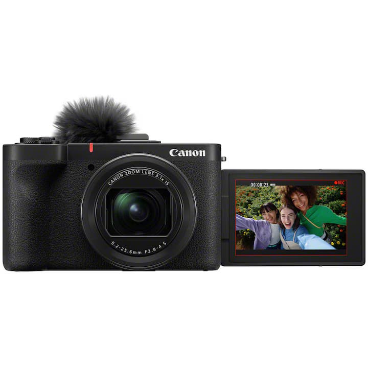 Aparat foto compact Canon PowerShot V1, 22.3MP, 4K 60p, f/2.8-4.5, 16-50mm, Negru — 2