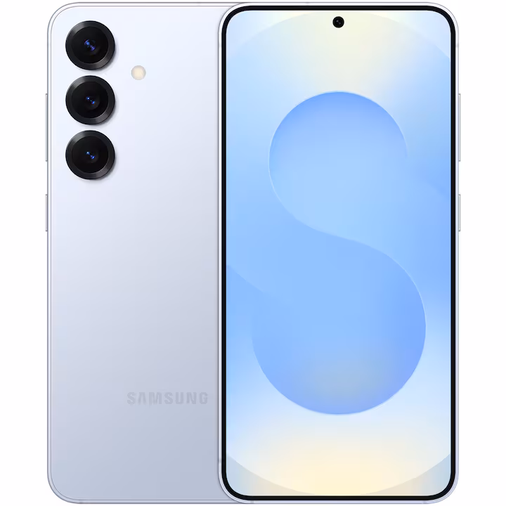 Telefon mobil Samsung Galaxy S25, Dual SIM, 12GB RAM, 128GB, 5G, Icyblue