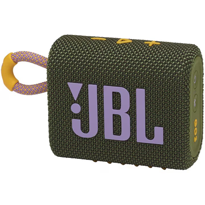 Boxa portabila JBL GO3, IPX67, Bluetooth, Verde-Roz