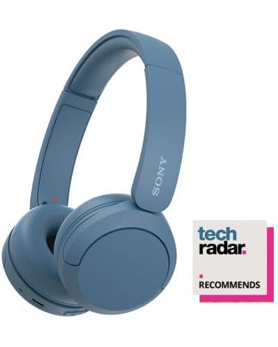 Casti On Ear Sony WH-CH520, Wireless, Bluetooth, Microfon, Multipoint connection, Quick Charge, Autonomie 50 ore , ALBASTRE — 1