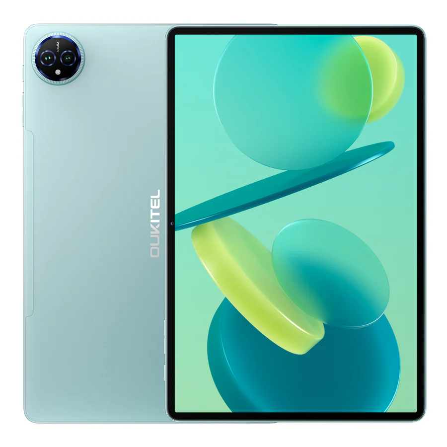 Tabletă Oukitel OT12, Verde, 4G LTE, 11" 2K IPS, 16GB RAM (4GB + 12GB extensibili), 256GB ROM, Android 14, Cameră 13MP, Baterie 8000mAh, Dual SIM — 1