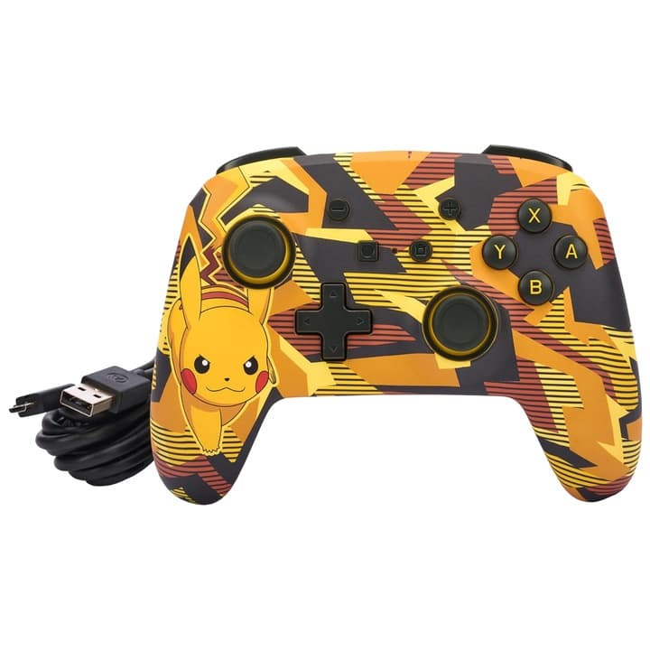 Controller Powera Enhanced Wired Camo Storm Pikachu — 4
