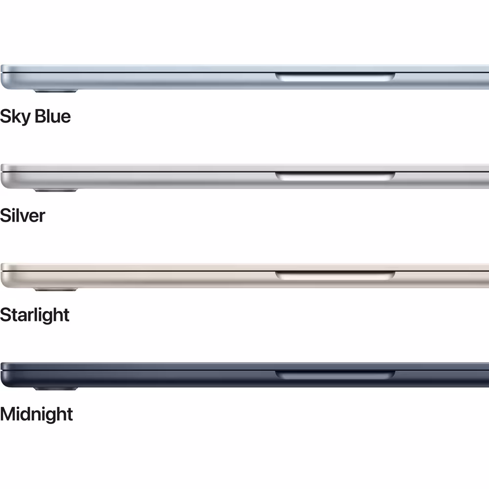 MacBook Air 13 , Apple M4, 13.6" 16GB, SSD 256GB,Midnight, Tastatura Layout Germania — 5