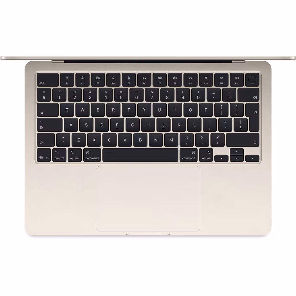 MacBook Air 13 Apple M4, 13.6" 16GB, SSD 256GB, Starlight, Tastatura layout GERMANIA — 2