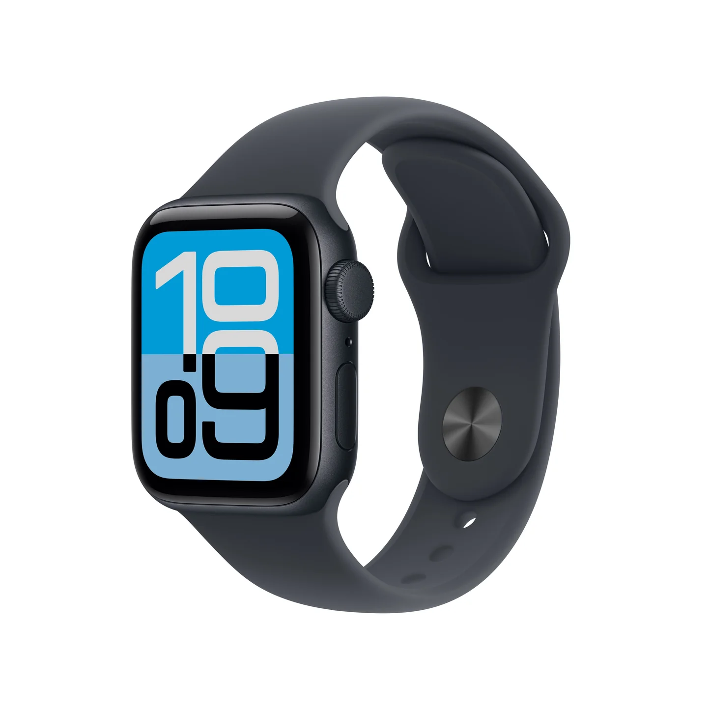 Apple Watch SE (2025), GPS, Carcasa Midnight Aluminium 40mm, Midnight Sport Band - S/M — 1