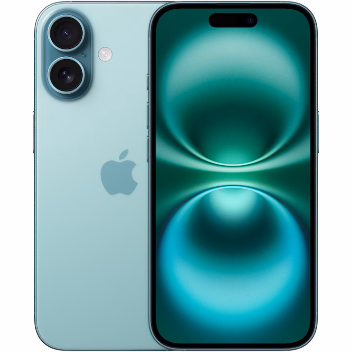 Telefon mobil Apple iPhone 16, 256GB, 5G, Teal — 1