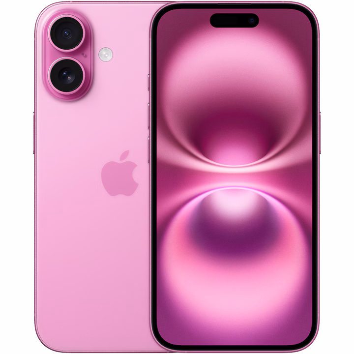 Telefon mobil Apple iPhone 16, 256GB, 5G, Pink — 1