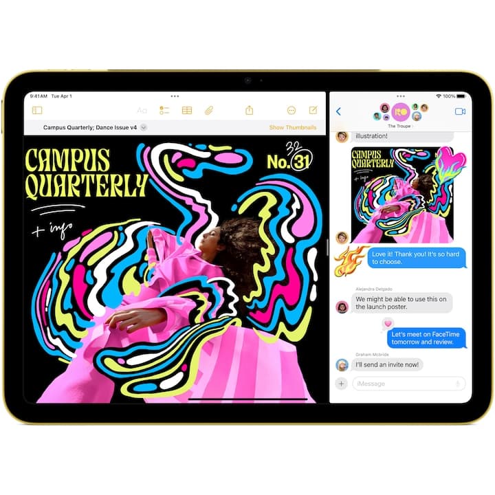 Apple iPad 11, A16 128GB, Wi-Fi + Cellular, Yellow — 6