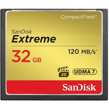 Card memorie SanDisk Extreme Compact Flash, 32GB — 1