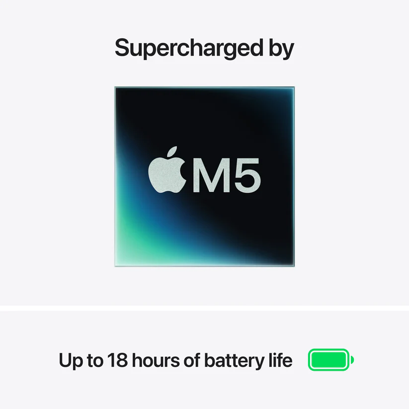 MacBook Air 13-inch, M5, 25GB/1TB, Sky Blue — 3