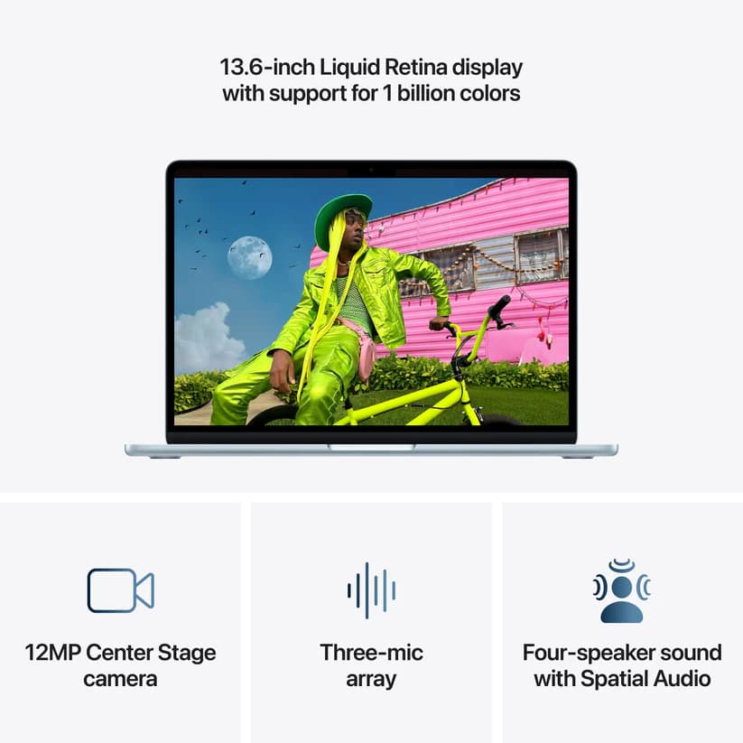 MacBook Air 13-inch, M5, 25GB/1TB, Sky Blue — 4